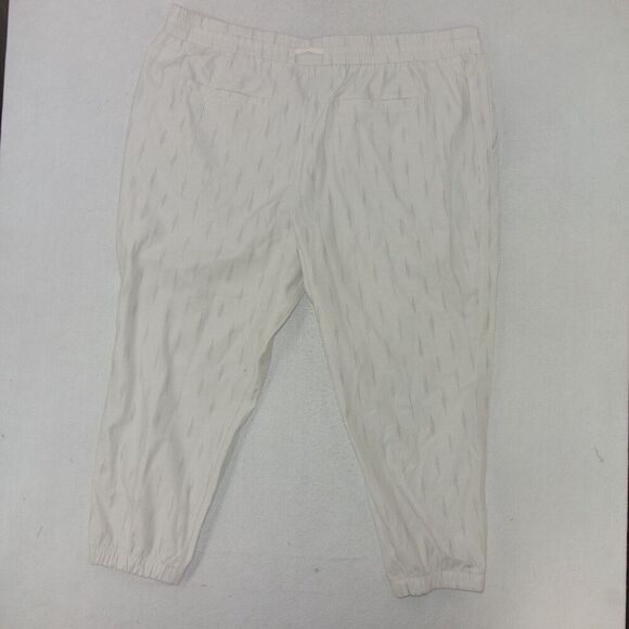NEW Athleta Farallon Printed Joggers Pants White Grey Women's Plus Size 24 - Picture 10 of 12